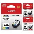 thumbnail image 1 of Genuine Canon PG-245 XL Black Ink Cartridge (2 pieces) + Canon CL-246 Color Ink Cartridge, 1 of 3