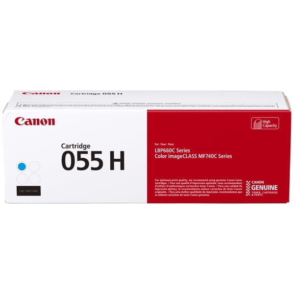 Genuine Canon Toner 055 Cyan, High Capacity - Yields Up To 5,900 Pages