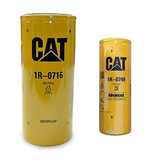 Genuine Caterpillar 1R0716 and 1R0749 Engine Oil and Fuel Filter ENGINE - TRUCK 3306C, 3406C, C-12, 3176, 3306B, 3406E, C-16, C-15, 3406B, C18, C-9, C9, C-18, C-10, C15, 3306, 3176B, C16