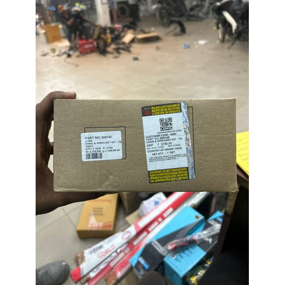 Genuine Chain & Sprocket Kit for Royal Enfield Classic & Thunderbird 350 And Thunderbird X (Rear Disc Models) Part NO 888148