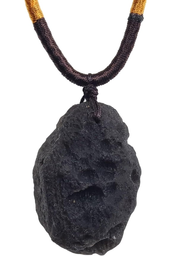 Genuine Cintamani Saffordite Stone Necklace,Genuine Arizona Obsidian Tektites Raw Crystals,Irregular Shape