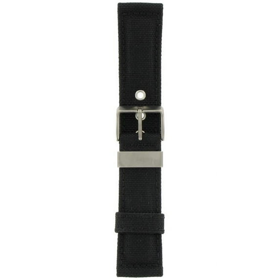 Genuine Citizen Watchband, 22 Black, Nylon Watchband fits watch model AT0660-05E, Part#59-K50170