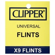 Genuine Clipper Ligher Flints, 9 Black Flints per Pack