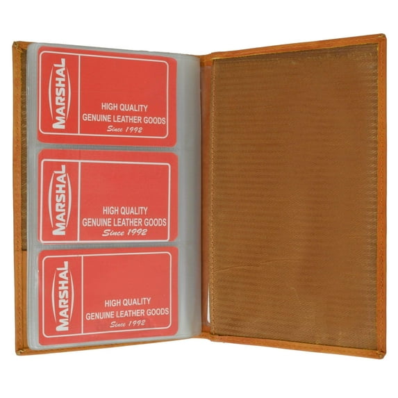 Genuine Cow Leather Business Card Holder Triple by Marshal Wallet