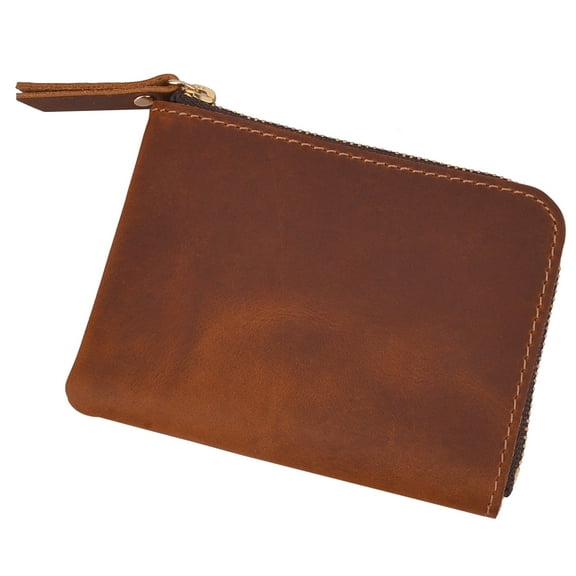 Genuine Cowhide Leather Coin Purse Handmade Coin Wallet Bag Portable