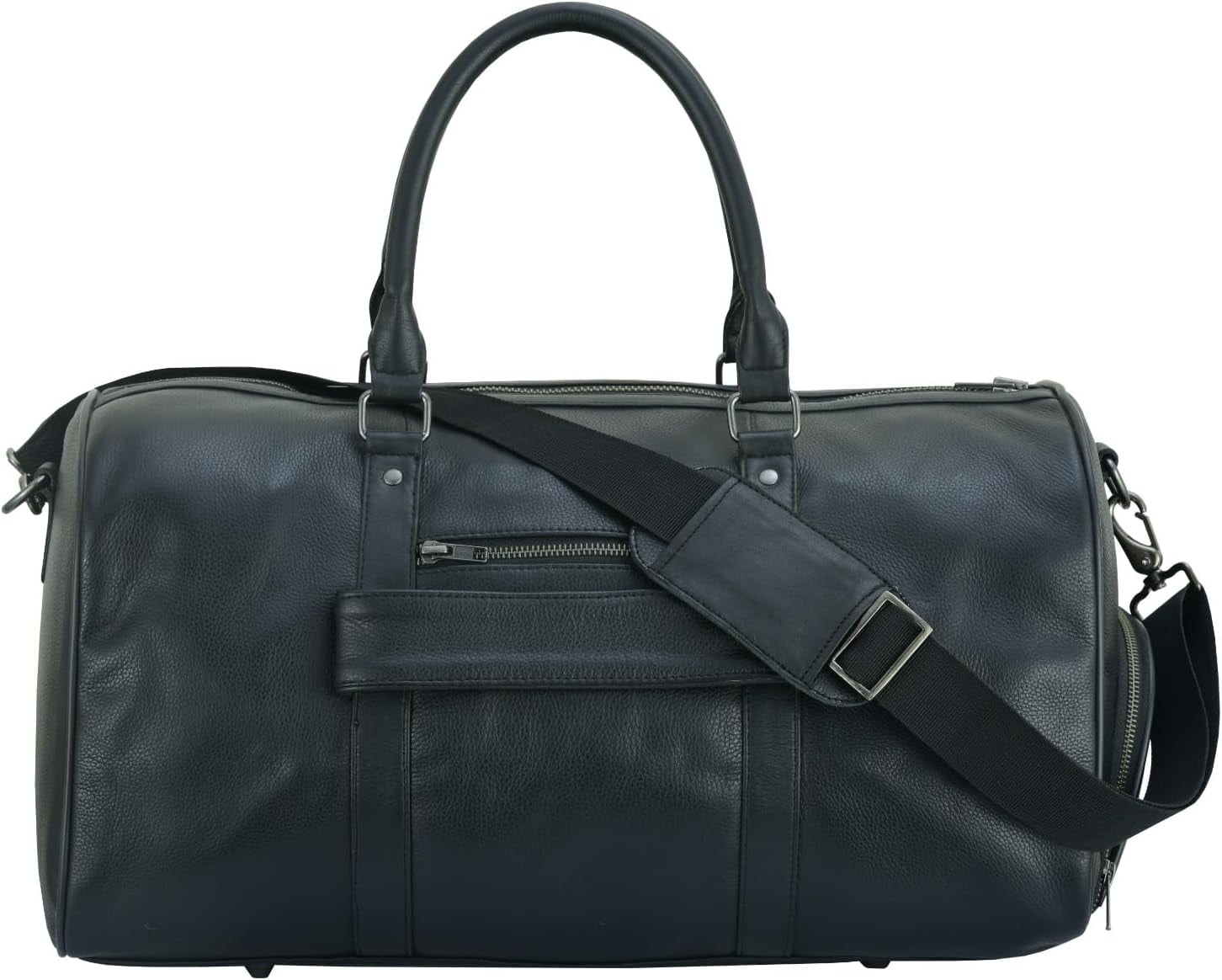 Genuine Cowhide Leather Duffel Bag Versatile Weekender and Overnight