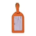 thumbnail image 1 of Orange Leather Luggage Tag with Buckle Strap QGM22551, 1 of 2
