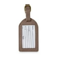 thumbnail image 1 of Beige Leather Luggage Tag with Buckle Strap Q-GM22546, 1 of 2