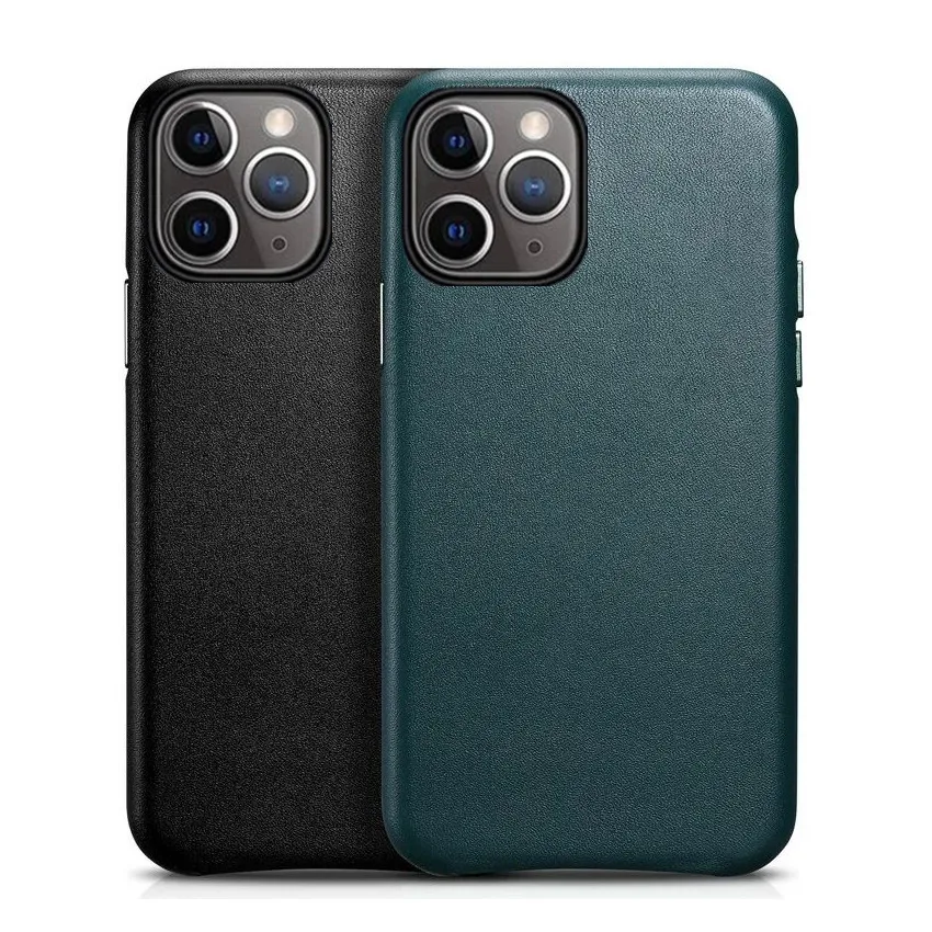 Genuine Cowhide Leather Phone Case For iPhone 12 Pro Max 11 Pro 13 Mini