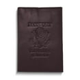 thumbnail image 1 of Genuine Cowhide Leather RFID-Blocking Passport Cover Case Holder & Wallet, 1 of 2