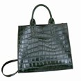 thumbnail image 1 of Genuine Cowhide Leather Women Tote Bag,Crocodile Embossed Crossbody Shoulder Purse, Purse for Work, 1 of 8