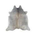 thumbnail image 1 of Genuine Cowhide Rug - Gray XXL (6x7-8') | Natural Hair-On Leather Area Rug, 1 of 5
