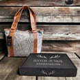 thumbnail image 1 of Genuine Cowhide Tote Handbag Black Highlands Purse, 1 of 26