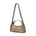 thumbnail image 1 of Genuine Cowhide Women Cloud Bag, Elephant Grey Pebbled Leather Handbag Crossbody Bag, 1 of 9