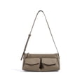 thumbnail image 1 of Genuine Cowhide Women Crossbody Bag, Brown Leather Rectangular Shoulder Purse, 1 of 8