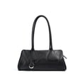 thumbnail image 1 of Genuine Cowhide Women Underarm Bag,Pebbled Leather Barrel Purse Daily Commuter Handbag, 1 of 10