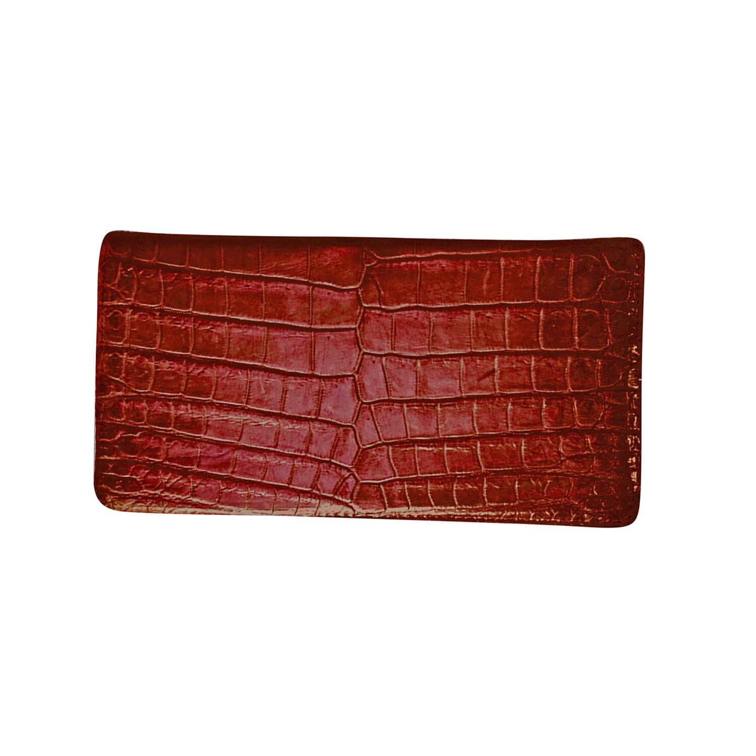 Marshal Men's Special Series Crocodile Pattern Bifold Leather Wallet