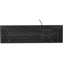 Dell Wired Qwerty Keyboard Black KB216-BK-US - Model RKR0N  Black Keyboard RKR0N (New)