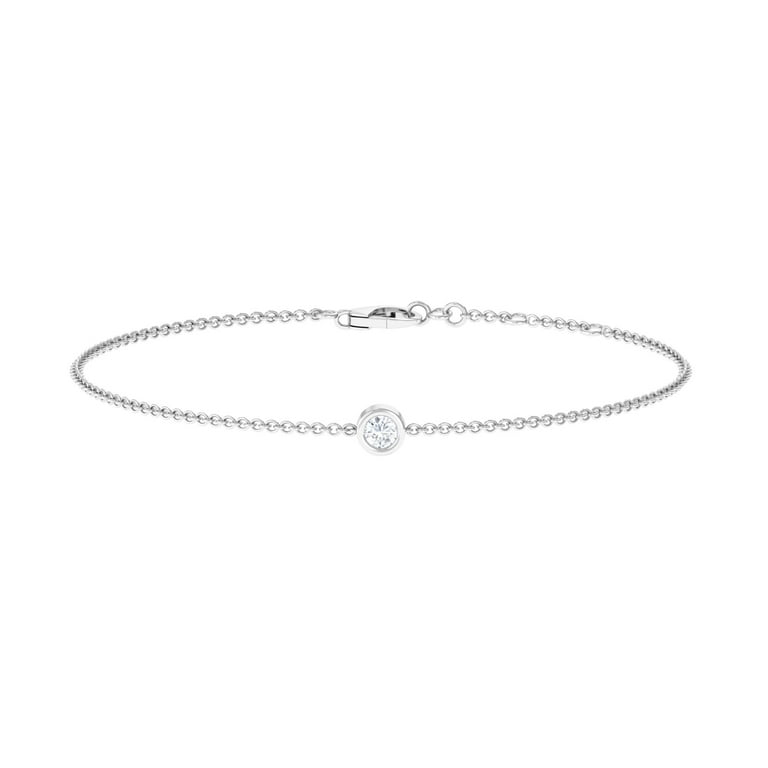 White gold birthstone clearance bracelet