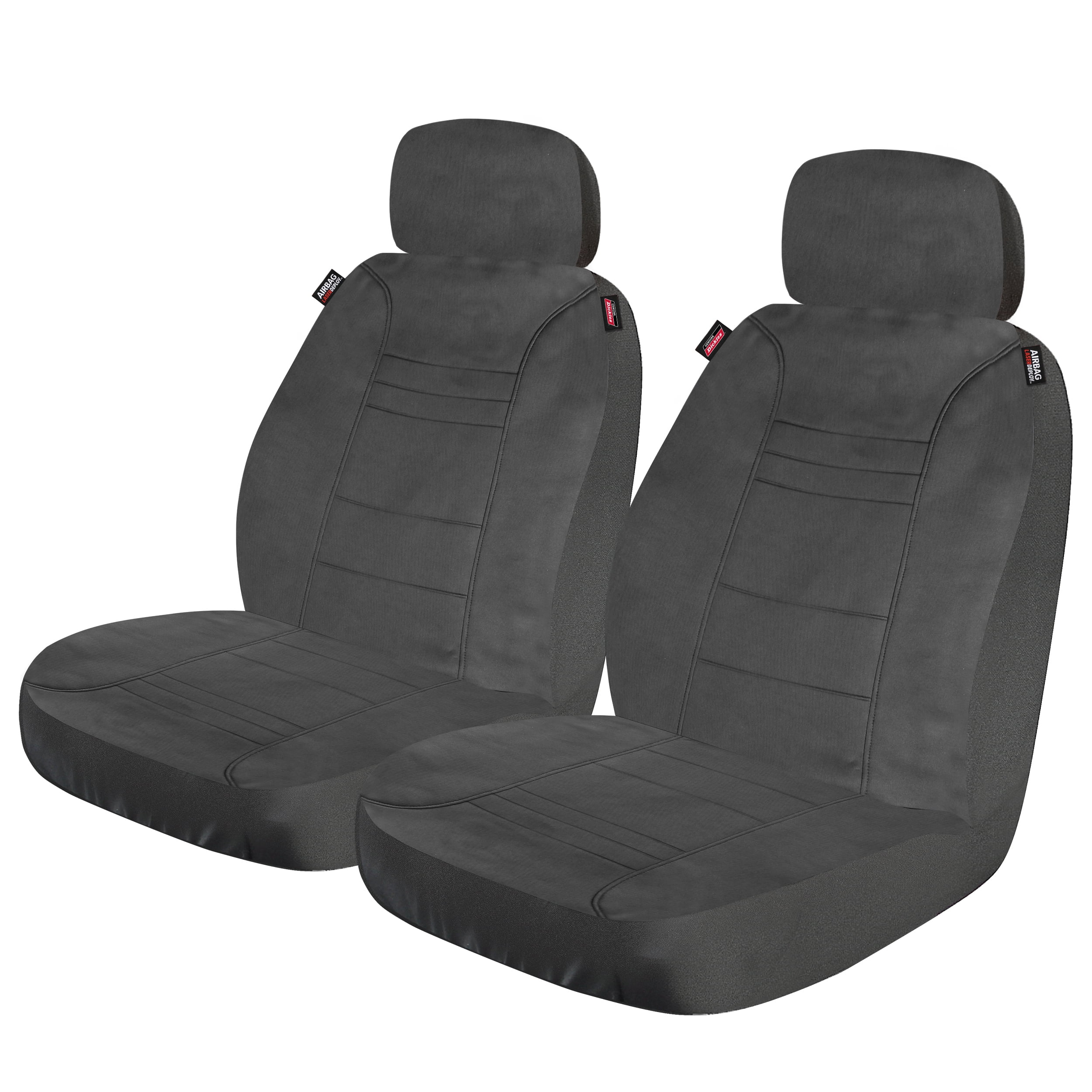 Genuine Dickies 2 Piece Aquablock Car Seat Covers, Gray