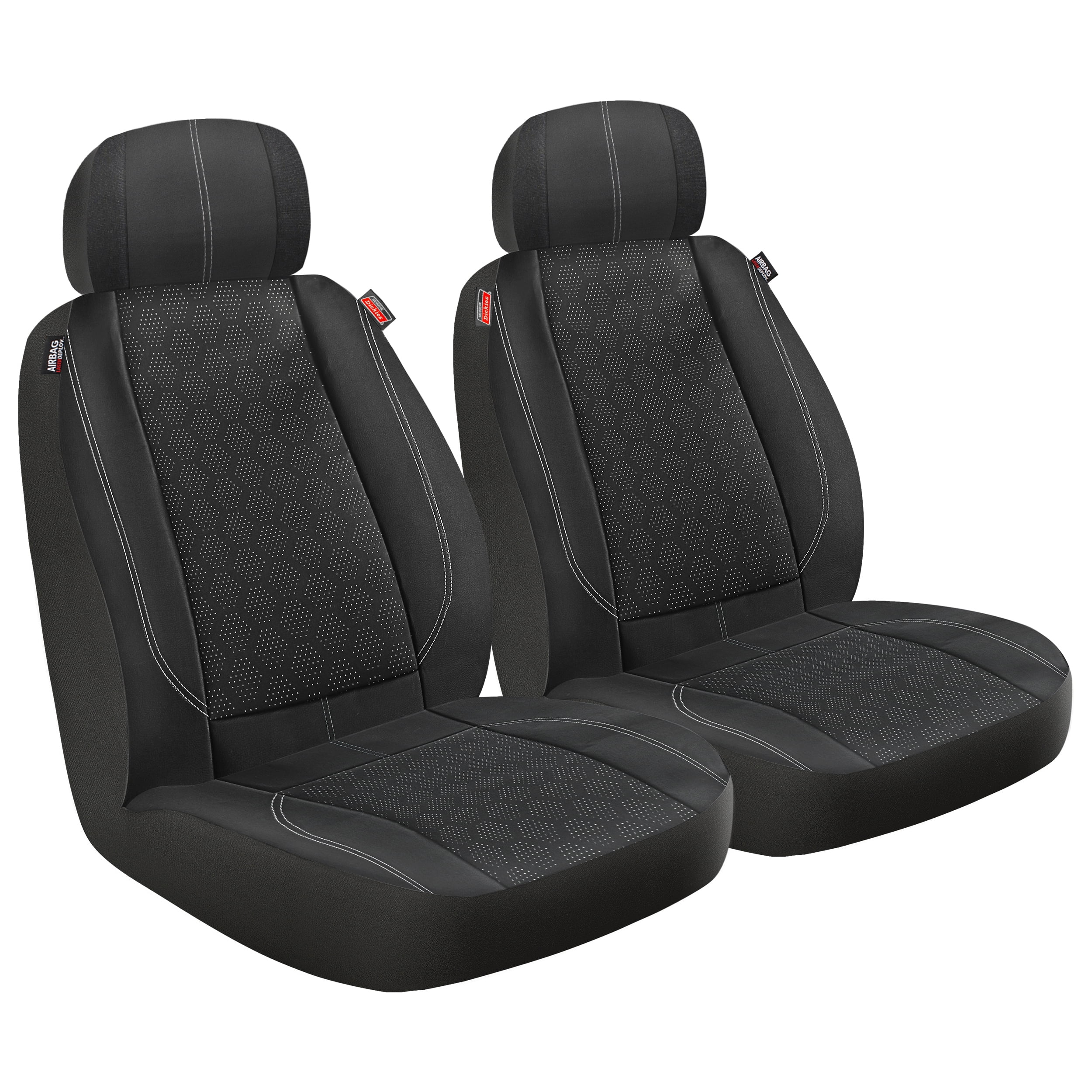 Genuine Dickies 2-Piece Black-Gray Rockport Seat Covers - Walmart.com