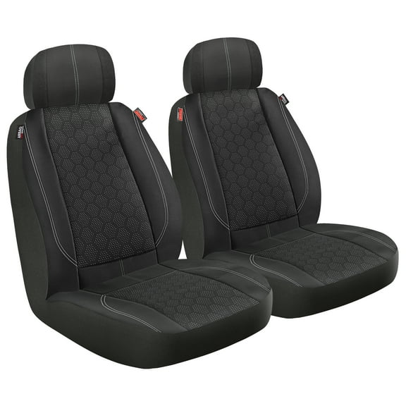 Genuine Dickies 2-Piece Black-Gray Rockport Seat Covers