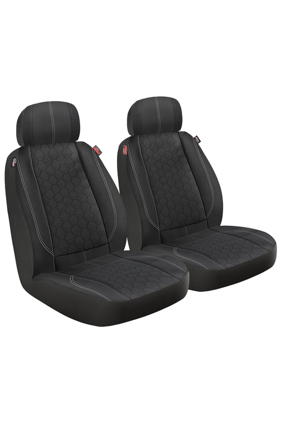 2-Piece Black-Gray Rockport Seat Covers
