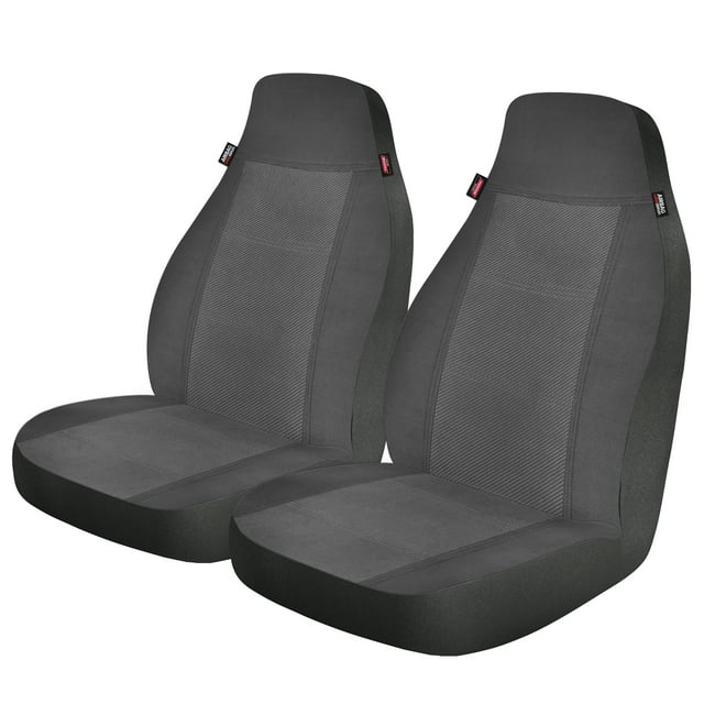 Genuine Dickies 2 Piece Noah Polyester Front Car Seat Covers Black, 806414
