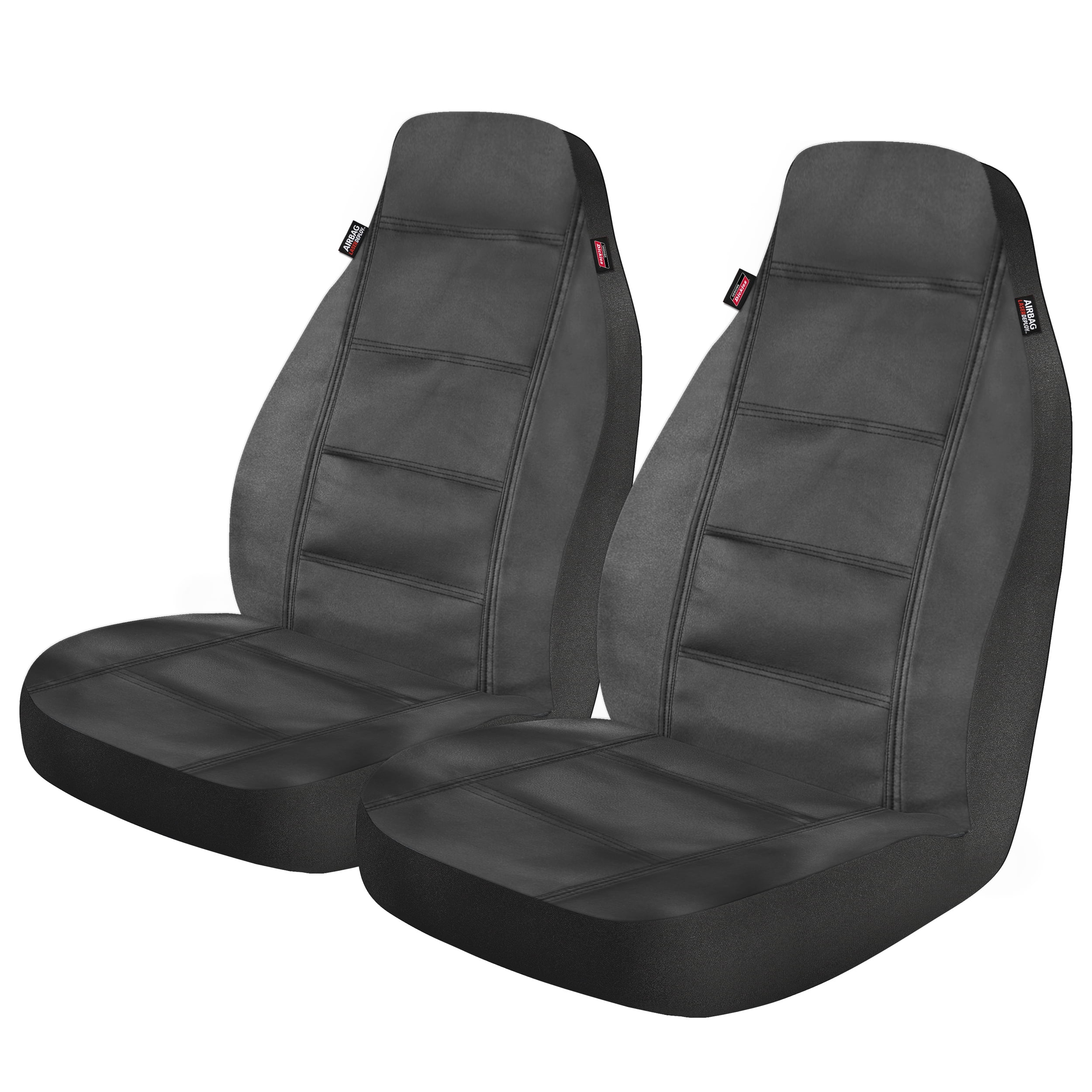 Genuine Dickies Piece Prestige Vegan Leather Car Seat Covers Black,  806474