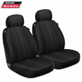 thumbnail image 1 of Genuine Dickies 2-Piece Quincy Pro-Grade Seat Covers for Cars, Trucks, and SUVs, Black, 1 of 10