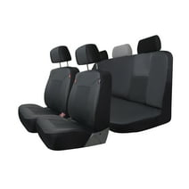 Genuine Dickies 3-Piece Black Petersen Vegan Leather Car Seat Covers, 43645WDI