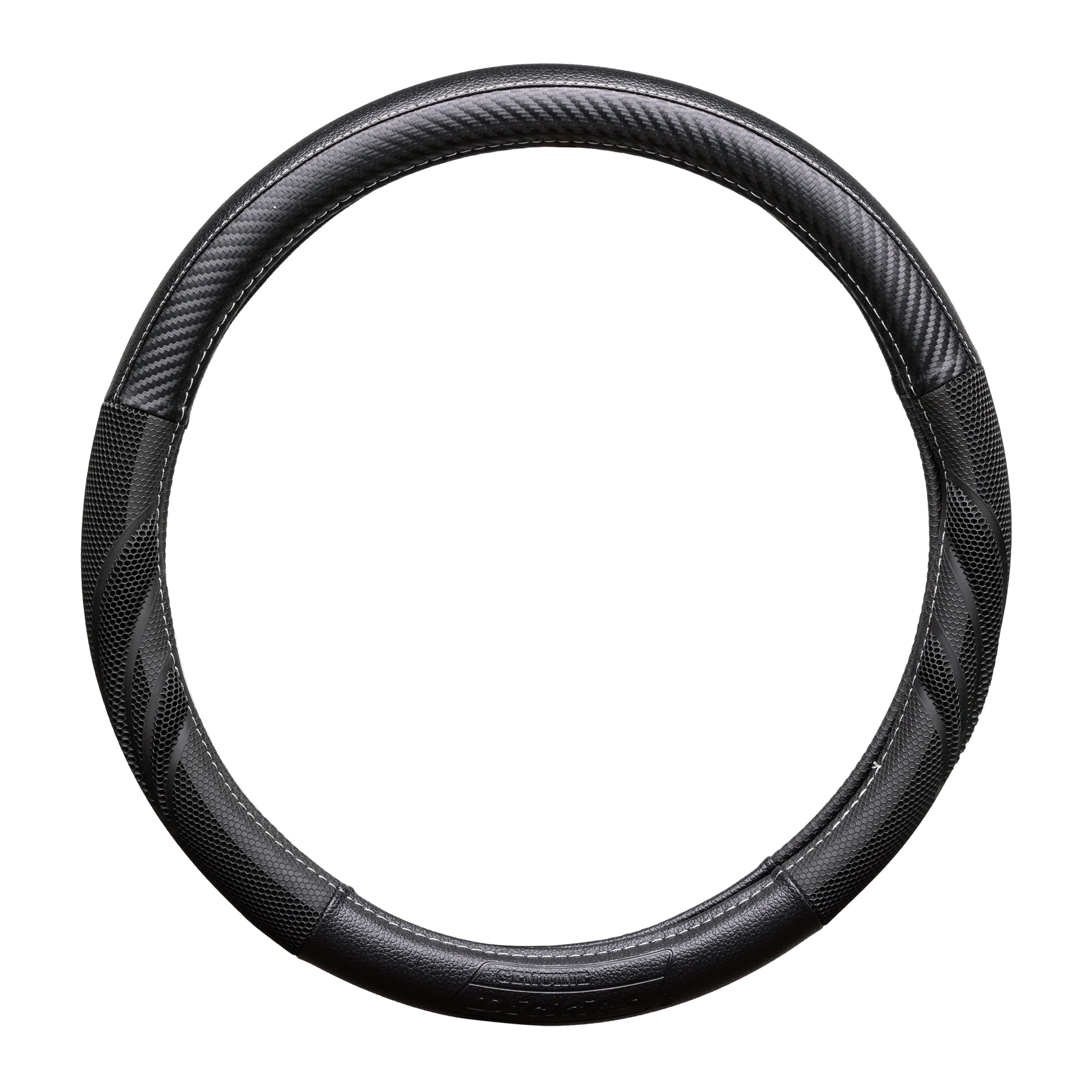 Genuine Dickies Black Carbon Fiber Dura Grip Steering Wheel Cover