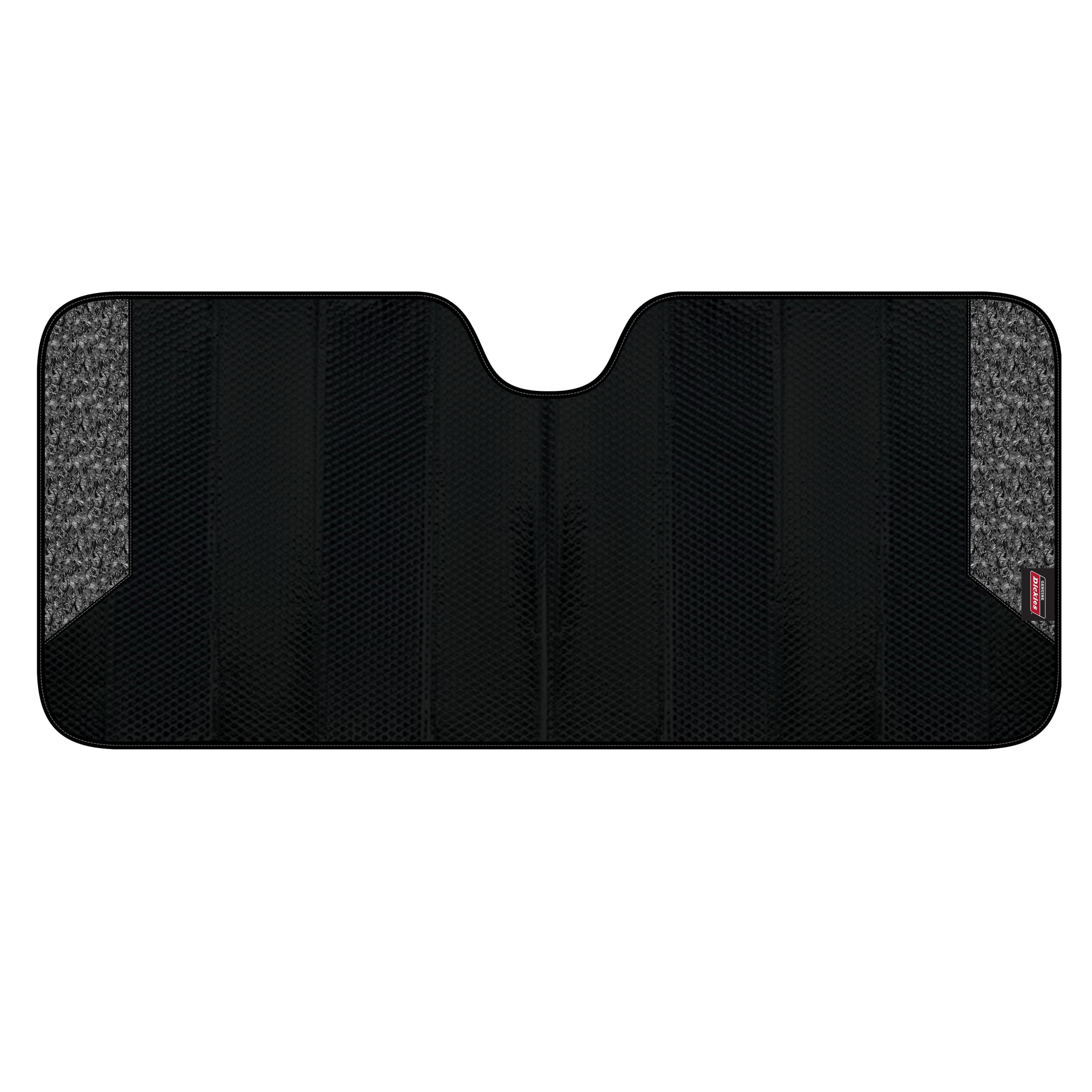 Genuine Dickies Black Carbon Fiber Accordion Sunshade for Cars