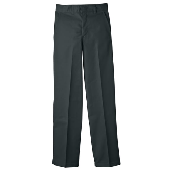 Genuine Dickies Boys School Uniform Classic Fit Straight Leg Flat Front Pants, Sizes 4-20 & Husky