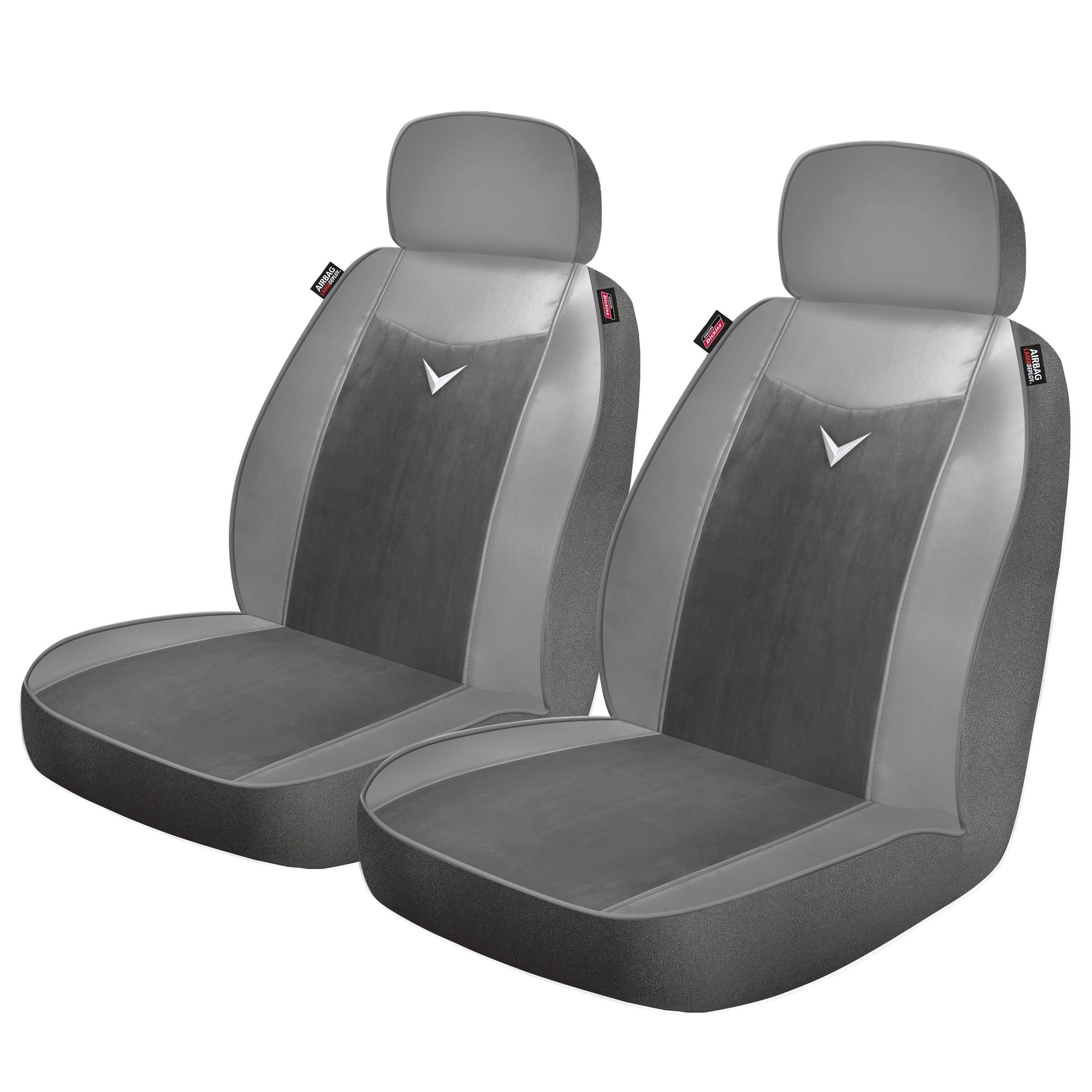 Genuine Dickies Classics 2 Piece Low Back Car Seat Covers Hornet Gray ...