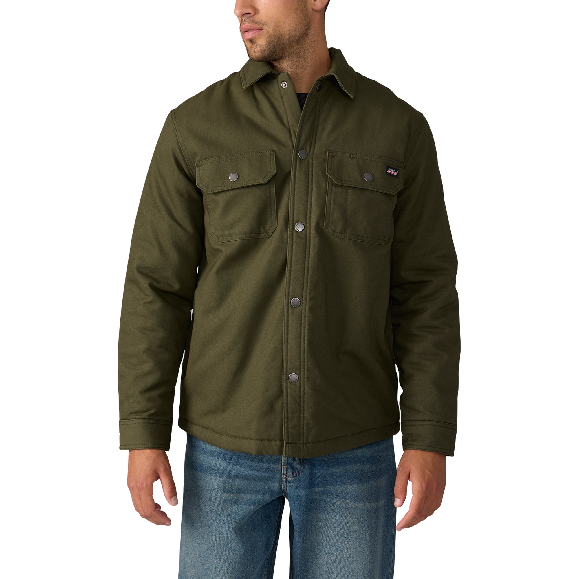 Genuine Dickies Flannel Lined Canvas Shirt Jacket