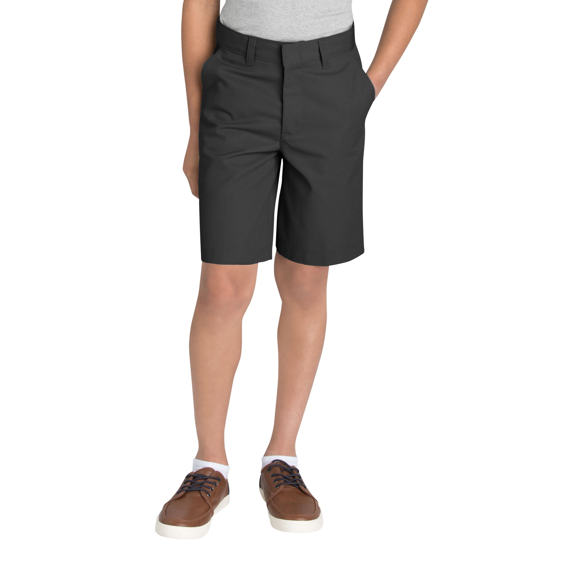 Genuine Dickies Husky Boys School Uniform Flex Waist Flat Front Shorts ...