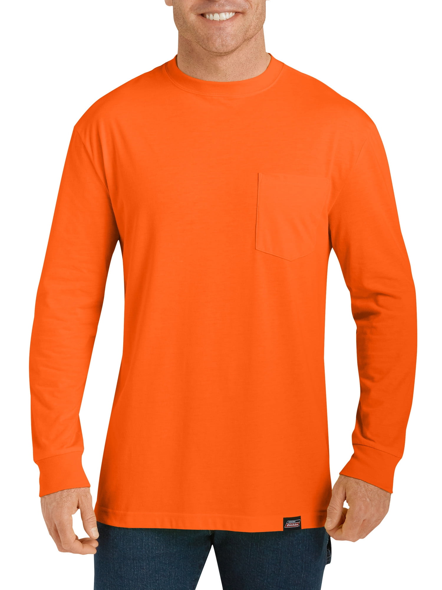 lovgivning Medic drikke Genuine Dickies Long Sleeve Pullover Crew Neck Relaxed Fit T-Shirt (Men's)  - Walmart.com