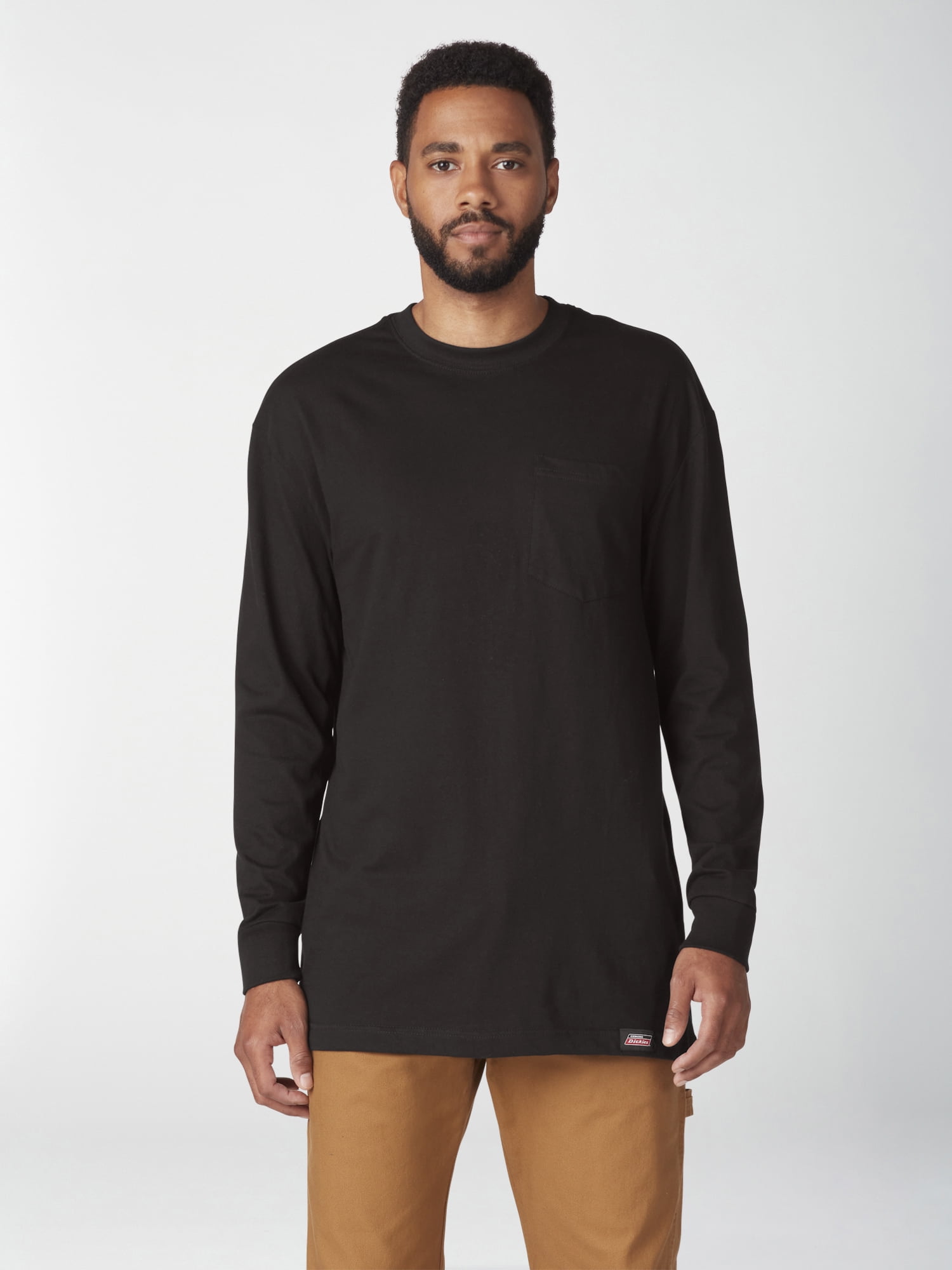 Genuine Dickies Long Sleeve Pullover Crew Neck Relaxed Fit T-Shirt