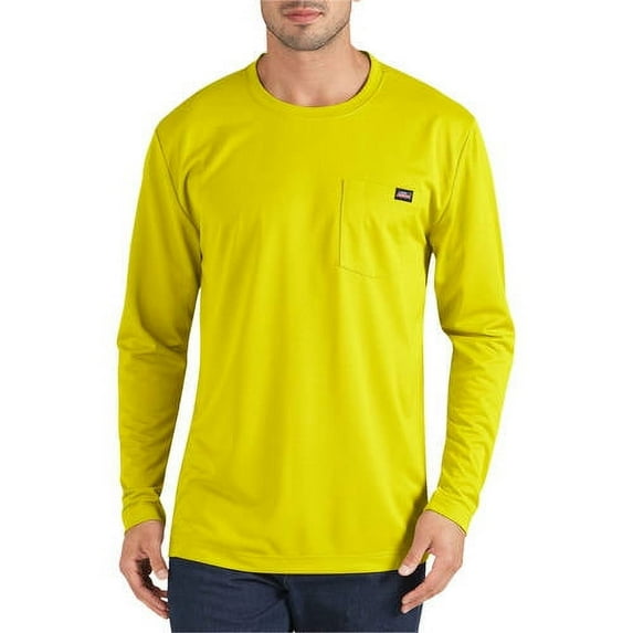 Genuine Dickies Men and Big Mens Long Sleeve Active Performance Pocket T-Shirt
