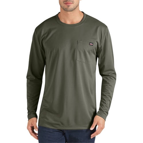 Genuine Dickies Men and Big Mens Long Sleeve Active Performance Pocket T-Shirt