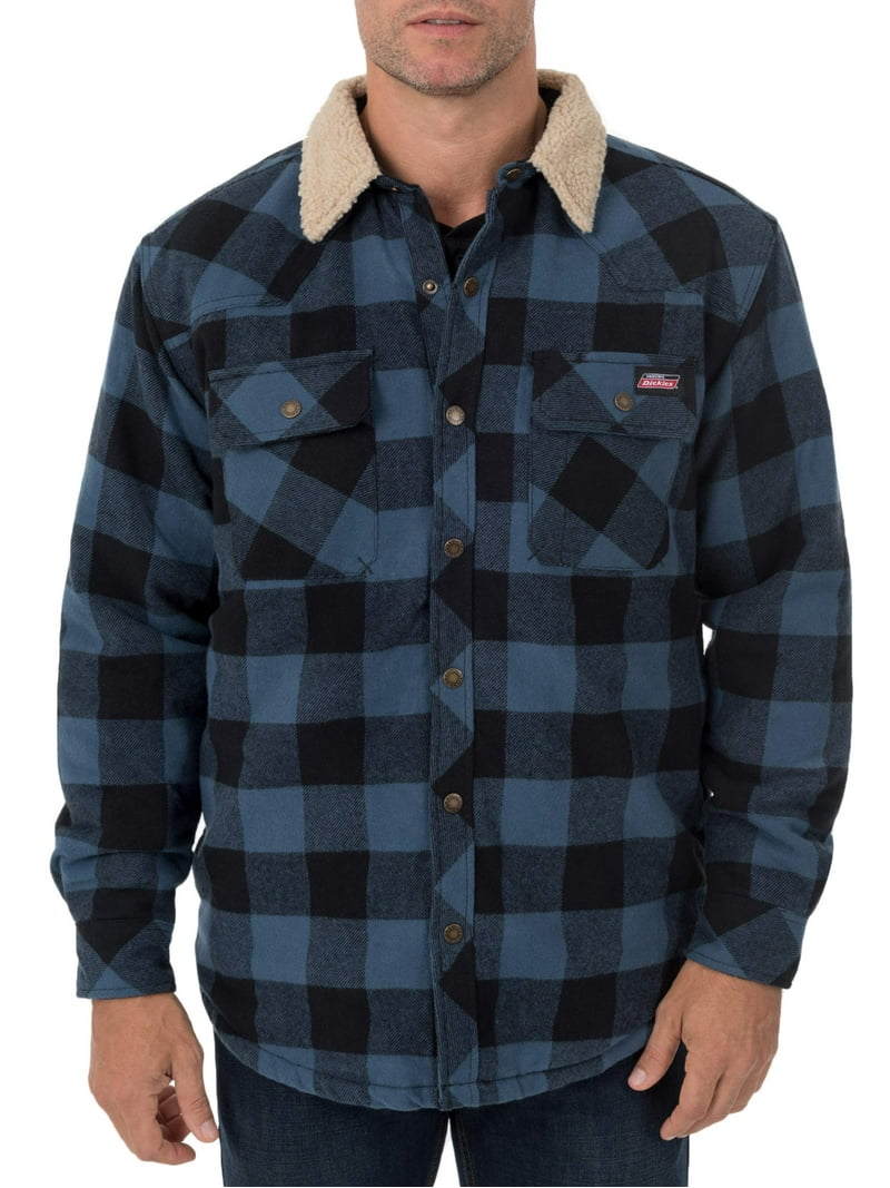サイズ2 SC SUBCULTURE BUFFALO CHECK JACKET Genuine Dickies Men's Buffalo Twill Overshirt with Sherpa