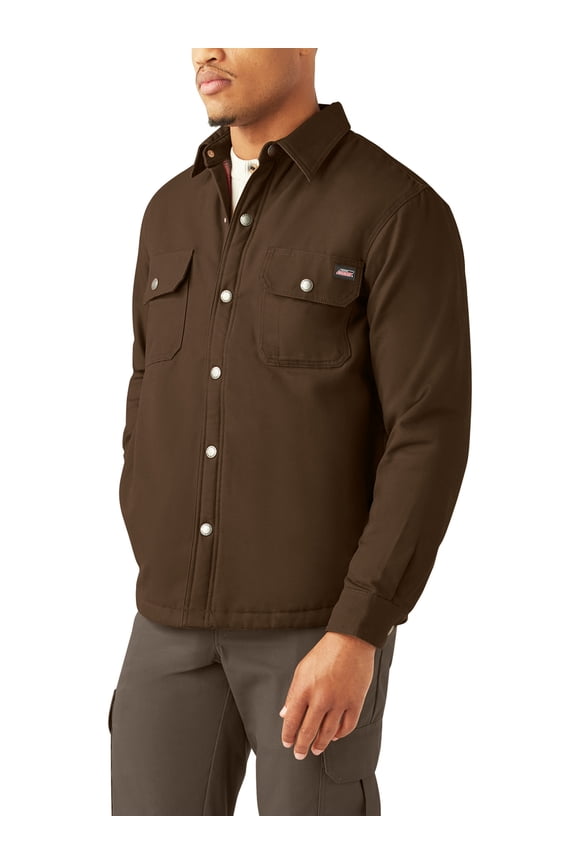 Men's Canvas Quilted Shirt Jacket
