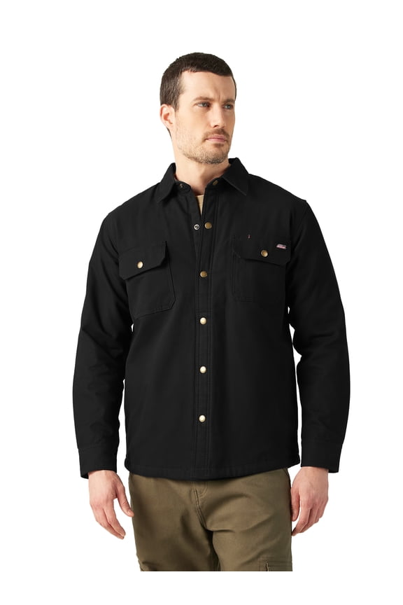 Men's Canvas Quilted Shirt Jacket