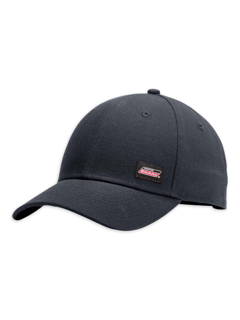 Adjustable Snapback Baseball Cap, Cotton Canvas, Workwear, Outdoor Dickies Workwear Black Cotton Snapback Baseball Hat Cap for  main image 4