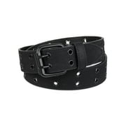 Genuine Dickies Men's Casual Black Grommet Fully Adjustable Belt with Double Prong Buckle (Regular and Big & Tall Sizes)