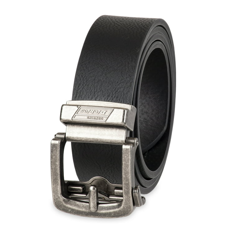 Saffiano Leather Belt Black 1-1/8" Men's belts Thin