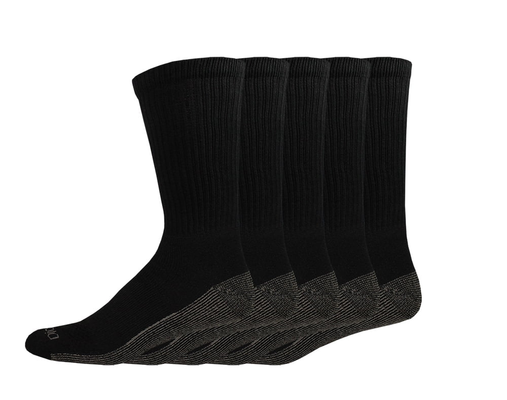 Calzini Da Lavoro Calze Uomo Caviglia Dickies Dri-tech 6 Paia - Controllo Umidità, Taglia 6-12, Bianco/grigio Calze Alla Caviglia Dri-tech - Foto 5