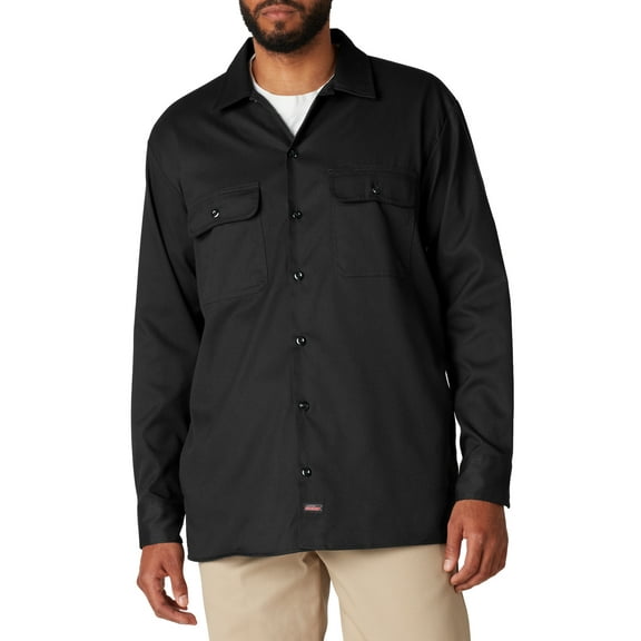 Genuine Dickies Men's FLEX Long Sleeve Work Shirt with Temp Control Cooling