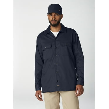 Genuine Dickies Men's FLEX Long Sleeve Work Shirt with Temp Control Cooling